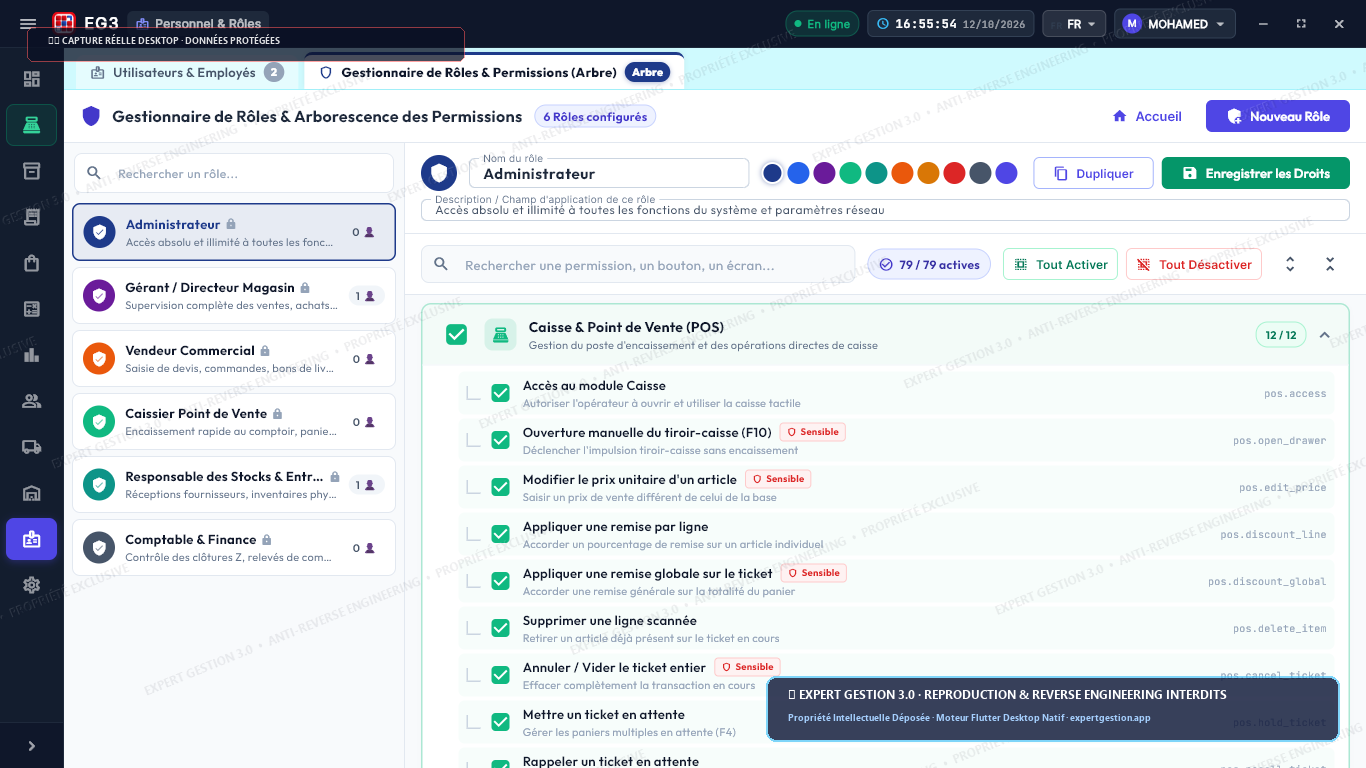 Gestion des utilisateurs et droits d accès sécurisés Expert Gestion 3.0